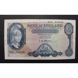 1961-63- GREAT BRITAIN - 5 POUNDS - BRITANIA