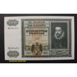 1940- JUAN AUSTRIA - SERIE A - 500 PESETAS -ESPA&Ntilde;A