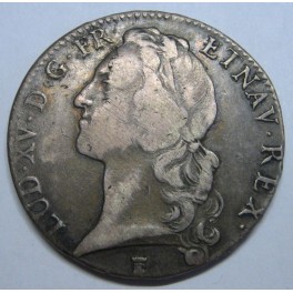 1759 - T NANTES - LUIS XV - ECU DU BANDEAU - FRANCE