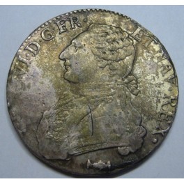 1775 - K - BOURDEAUX - LUIS XVI - ECU AUX LAURIERS - FRANCE
