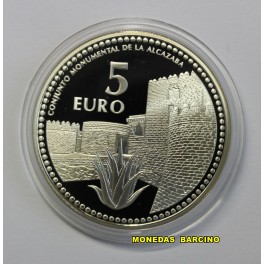 2010- ALMERIA - 5 EUROS - ESPA&Ntilde;A- PLATA - ALCAZAR