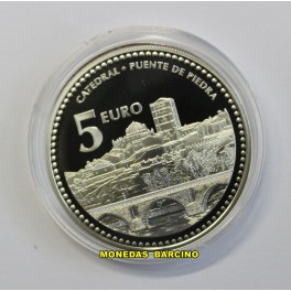 2012- ZAMORA- 5 EUROS -ESPA&Ntilde;A - CATEDRAL -PLATA