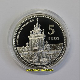 2012-VALLADOLID- 5 EUROS-ESPA&Ntilde;A -UNIVERSIDAD-PLATA