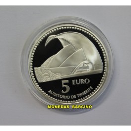 2011- TENERIFE -5 EUROS- PLATA - ESPA&Ntilde;A -AUDITORIO