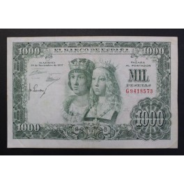 1957- CATOLICOS -SERIE G -1000 PESETAS - MADRID