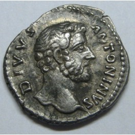 ANTONIO PIO  - DENARIO - ROMAN COIN - ALTAR -