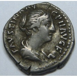 FAUSTINA LA MENOR  - DENARIO - ROMAN COIN - CONCORDIA
