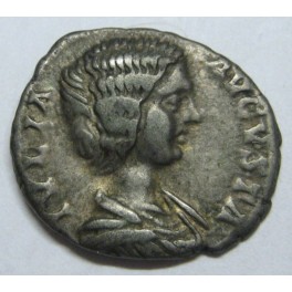 JULIA DOMNA  - DENARIO - ROMAN COIN - DIANA LUCIFERA