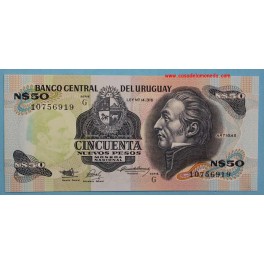 1989 URUGUAY - NUEVOS PESOS- www.casadelamoneda.com