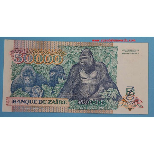 BILLETE ZAIRE BILLETE BANKNOTE