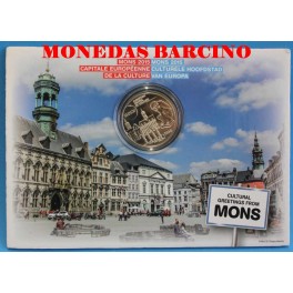 20152 - BELGICA- 5 EUROS - MONS- CULTURAL-CASADELAMONEDA