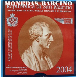 2004 - SAN MARINO - 2 EUROS - BARTOLOMEO BORGHESI -ARQUEOLOGO