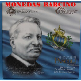 2012- SAN MARINO - EUROS- BLISTER- PASCOLI