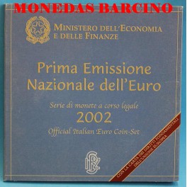 2002- ITALIA -  EUROS - BLISTER- COIN SET-MONEDAS BARCINO